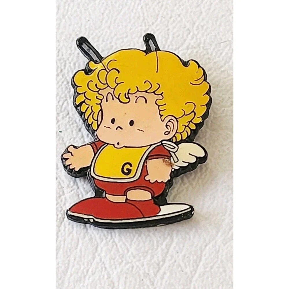 Retro RARE! Dr. Slump Arale Chan Gatchan Metal Pins Badge JAPAN ANIME